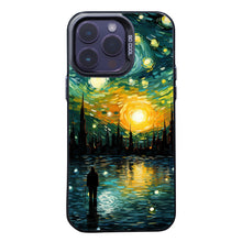 【BUY 4 ONLY PAY FOR 2】So Cool Case for iPhone with Unique Design, starry night Hard Back + Soft Frame with Independent Button Protective Case for iPhone -van gogh the starry sky