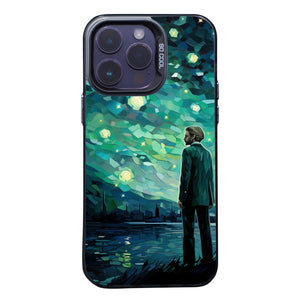 【BUY 4 ONLY PAY FOR 2】So Cool Case for iPhone with Unique Design, starry night Hard Back + Soft Frame with Independent Button Protective Case for iPhone -van gogh the starry sky2