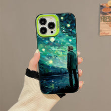 【BUY 4 ONLY PAY FOR 2】So Cool Case for iPhone with Unique Design, starry night Hard Back + Soft Frame with Independent Button Protective Case for iPhone -van gogh the starry sky2