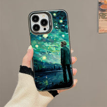 【BUY 4 ONLY PAY FOR 2】So Cool Case for iPhone with Unique Design, starry night Hard Back + Soft Frame with Independent Button Protective Case for iPhone -van gogh the starry sky2