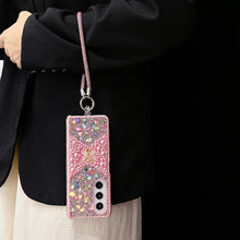 Butterfly Rhinestone Phone Case with Wrist Strap, Slim Shockproof Full Protection Cover, Portable Handheld Design for Women Girls, Style Phone Accessory HNSJK0037
