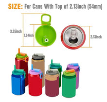 soda can lid with straw