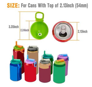 soda can lid with straw