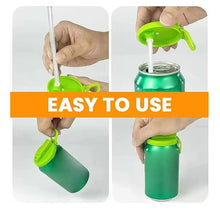 soda can lid with straw