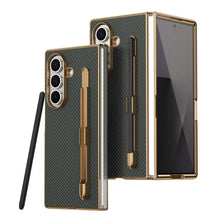 Compatible with Z Fold7/Z Fold6/Z Fold5/Z Fold4 grid pattern with stand touchscreen phone case HNSJK0004