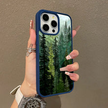 Stained Glass Forest Magnetic Protective Case for iPhone 17 16 E Pro Max 15 Plus 14 13 12 11 XS XR, Girly Design | Shockproof, Silicone, Stylish, Trendy, and Scratch Resistant HNSJK0038