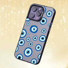 【BUY 4 ONLY PAY FOR 2】So Cool Case for iPhone with Unique Design, watercolor painting + Soft Frame with Independent Button Protective Case for iPhone -Evil Eyes2