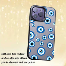 【BUY 4 ONLY PAY FOR 2】So Cool Case for iPhone with Unique Design, watercolor painting + Soft Frame with Independent Button Protective Case for iPhone -Evil Eyes2