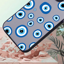 【BUY 4 ONLY PAY FOR 2】So Cool Case for iPhone with Unique Design, watercolor painting + Soft Frame with Independent Button Protective Case for iPhone -Evil Eyes2