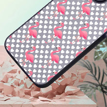 【BUY 4 ONLY PAY FOR 2】So Cool Case for iPhone with Unique Design, watercolor painting + Soft Frame with Independent Button Protective Case for iPhone -Flamingo Heart