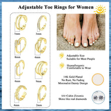 8 Pcs Toe Rings for Women Gold Silver Simple Open Adjustable Band Toe Rings Set Beach Foot Jewelry for Summer Gold Plated Copper Hypoallergenic Stackable Rings, Toe Ring Stackable, Gold Plated Toe Rings HNJZ0003