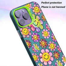 【BUY 4 ONLY PAY FOR 2】So Cool Case for iPhone with Unique Design, watercolor painting + Soft Frame with Independent Button Protective Case for iPhone -Smile Face Happy Flower