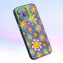 【BUY 4 ONLY PAY FOR 2】So Cool Case for iPhone with Unique Design, watercolor painting + Soft Frame with Independent Button Protective Case for iPhone -Smile Face Happy Flower