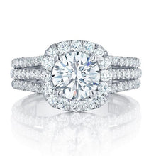 Full Pavé Ring, Three-Row Design, Elegant Jewelry for Women Statement Piece Sparkling Stones Premium Material HNJZ0017