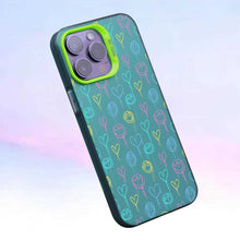 【BUY 4 ONLY PAY FOR 2】So Cool Case for iPhone with Unique Design, watercolor painting + Soft Frame with Independent Button Protective Case for iPhone -Graffiti Hearts Smile Face Smudges