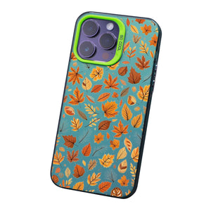 【BUY 4 ONLY PAY FOR 2】So Cool Case for iPhone with Unique Design, Autumn Fall Hard Back + Soft Frame with Independent Button Protective Case for iPhone - Autumn Leaves Fall