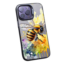 【BUY 4 ONLY PAY FOR 2】So Cool Case for iPhone with Unique Design, Watercolor Animal Hard Back + Soft Frame with Independent Button Protective Case for iPhone - Bee