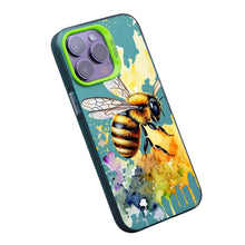 【BUY 4 ONLY PAY FOR 2】So Cool Case for iPhone with Unique Design, Watercolor Animal Hard Back + Soft Frame with Independent Button Protective Case for iPhone - Bee