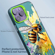 【BUY 4 ONLY PAY FOR 2】So Cool Case for iPhone with Unique Design, Watercolor Animal Hard Back + Soft Frame with Independent Button Protective Case for iPhone - Bee