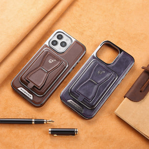Magnetic Leather Case with Removable Cardholder Case for iPhone