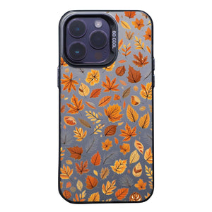 【BUY 4 ONLY PAY FOR 2】So Cool Case for iPhone with Unique Design, Autumn Fall Hard Back + Soft Frame with Independent Button Protective Case for iPhone - Autumn Leaves Fall