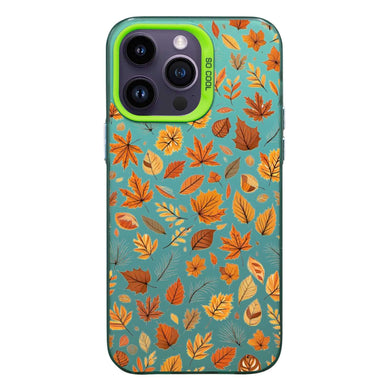 【BUY 4 ONLY PAY FOR 2】So Cool Case for iPhone with Unique Design, Autumn Fall Hard Back + Soft Frame with Independent Button Protective Case for iPhone - Autumn Leaves Fall