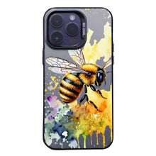 【BUY 4 ONLY PAY FOR 2】So Cool Case for iPhone with Unique Design, Watercolor Animal Hard Back + Soft Frame with Independent Button Protective Case for iPhone - Bee