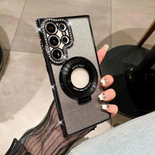 Compatible with S26Ultra S25Ultra/s24 / s23 Magnetic Stand Glitter Phone case Full package Phone case HNSJK0017