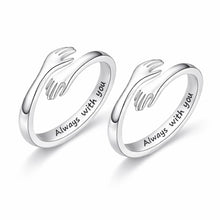 Hug Ring for Daughter/Granddaughter Valentine’s Day Gift – “I Will Always Love You” (No Ring Box) HNJZ0010