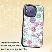 【BUY 4 ONLY PAY FOR 2】So Cool Case for iPhone with Unique Design, watercolor painting + Soft Frame with Independent Button Protective Case for iPhone -Lotus Rose