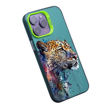【BUY 4 ONLY PAY FOR 2】So Cool Case for iPhone with Unique Design, Watercolor Animal Hard Back + Soft Frame with Independent Button Protective Case for iPhone - Leopard
