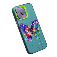 【BUY 4 ONLY PAY FOR 2】So Cool Case for iPhone with Unique Design, Watercolor Animal Hard Back + Soft Frame with Independent Button Protective Case for iPhone - Butterfly
