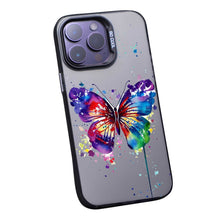 【BUY 4 ONLY PAY FOR 2】So Cool Case for iPhone with Unique Design, Watercolor Animal Hard Back + Soft Frame with Independent Button Protective Case for iPhone - Butterfly