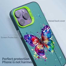 【BUY 4 ONLY PAY FOR 2】So Cool Case for iPhone with Unique Design, Watercolor Animal Hard Back + Soft Frame with Independent Button Protective Case for iPhone - Butterfly