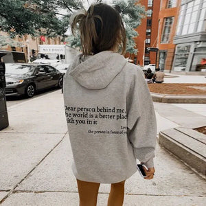 UPDATED Dear Person Behind Me Sweatshirt