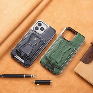 Magnetic Leather Case with Removable Cardholder Case for iPhone