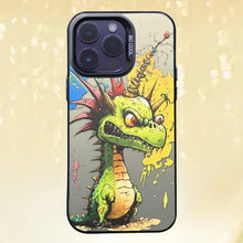 【BUY 4 ONLY PAY FOR 2】So Cool Case for iPhone with Unique Design, Watercolor Animal Hard Back + Soft Frame with Independent Button Protective Case for iPhone -Charmander painting