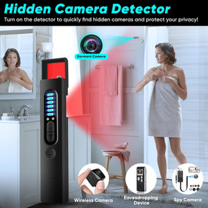 Upgrade Hidden Camera Detector, anti-spy camera detector, Hidden device GPS detector, insect detector, RF wireless signal scanner, Hotel Camera detector