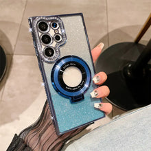 Compatible with S26Ultra S25Ultra/s24 / s23 Magnetic Stand Glitter Phone case Full package Phone case HNSJK0017