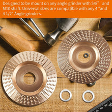 Wood Carving Disc Set for Angle Grinder 3Pcs, Grinding & Shaping Wheel for Wood Cutting, Durable Grinder Attachment Set HN0003
