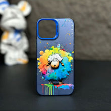 【BUY 4 ONLY PAY FOR 2】So Cool Case for iPhone with Unique Design, Watercolor Animal Hard Back + Soft Frame with Independent Button Protective Case for iPhone -Black astronaut