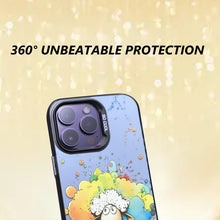 【BUY 4 ONLY PAY FOR 2】So Cool Case for iPhone with Unique Design, Watercolor Animal Hard Back + Soft Frame with Independent Button Protective Case for iPhone -Colorful sheep painting