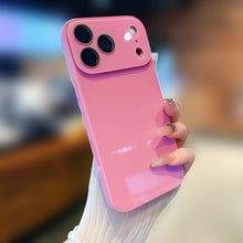 Sleek Solid Color Phone Case, Full Camera Coverage Anti-Scratch Shockproof Case for iPhone, Ultra-Thin Crystal Texture Phone Back Cover HNSJK0034