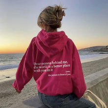 UPDATED Dear Person Behind Me Sweatshirt