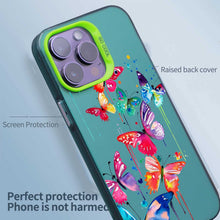 【BUY 4 ONLY PAY FOR 2】So Cool Case for iPhone with Unique Design, Watercolor Animal Hard Back + Soft Frame with Independent Button Protective Case for iPhone - Butterflies