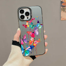【BUY 4 ONLY PAY FOR 2】So Cool Case for iPhone with Unique Design, Watercolor Animal Hard Back + Soft Frame with Independent Button Protective Case for iPhone - Butterflies