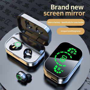 In-ear Design Wireless Headphones, 1 Piece Wireless In-Ear Headphones with LED Battery Indicator, Touch Controls, Sound Isolation, Ideal gift for Music Gaming Sports Mother's Day