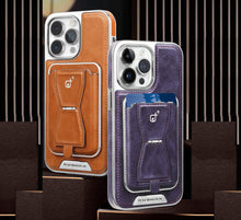 Magnetic Leather Case with Removable Cardholder Case for iPhone