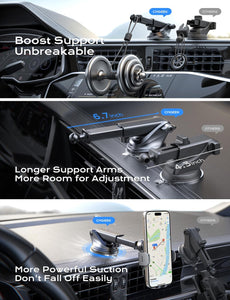 Wireless Car Charger,15W Fast charging Auto clamp Car charger Phone stand Phone stand for iPhone 15 14 13 12 11 Pro Max Xs, Samsung Galaxy S23 Ultra S22 S21 S20,S10 + S9+, black