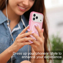 3-in-1 Transparent Magnetic Phone Case, MagSafe Compatible Heavy Duty Shockproof Anti-Drop Protective Cover for iPhone 17 Pro Max 17 Air 16 15 14 13 Pro Max, Dual Layer Rugged Clear Phone Case HNSJK0033